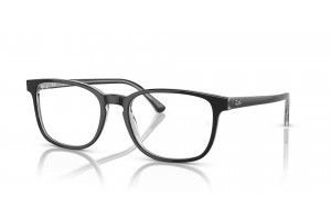 Ray-Ban RX5418 Dark Grey on Transparent Grey