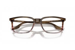 Ray-Ban RX5421 8251 csíkos barna-vörös szemüveg