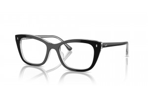 Ray-Ban RX5433 2034 - Black On Transparent
