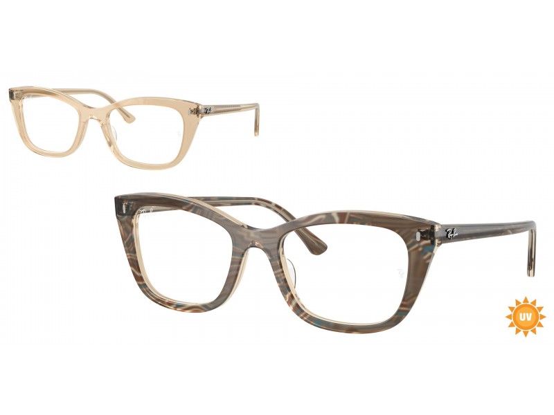 Ray-Ban RX5433 8294 Brown DEMO LENS