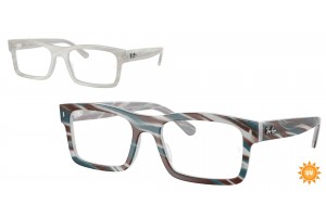 Ray-Ban RX5435 8382 Photo Striped Light Blue DEMO LENS szemüveg
