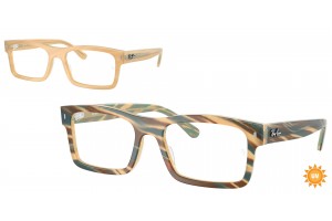 Ray-Ban RX5435 8383 Photo Striped Brown szemüveg