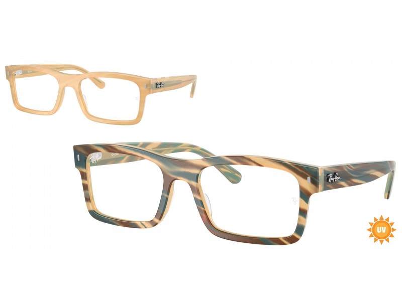 Ray-Ban RX5435 8383 Photo Striped Brown szemüveg