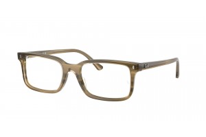 Ray-Ban RX5445 8454 Striped Green DEMO LENS szemüveg