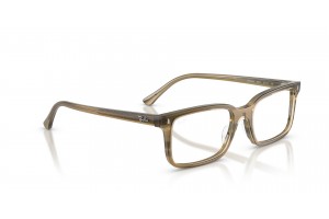 Ray-Ban RX5445 8454 Striped Green - demo lencse
