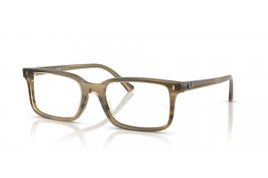 Ray-Ban RX5445 8454 Striped Green - demo lencse