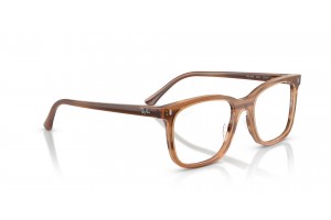 Ray-Ban RX5446 8455 csíkos barna szemüveg (demo lencse)