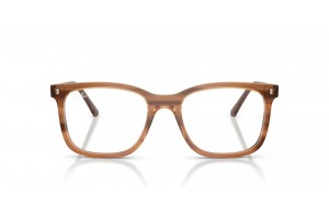 Ray-Ban RX5446 8455 csíkos barna szemüveg (demo lencse)