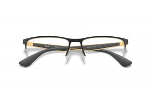 Ray-Ban RX6335 2890 Black On Gold DEMO LENS