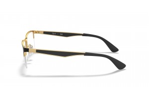 Ray-Ban RX6335 2890 Black On Gold DEMO LENS