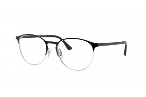 Ray-Ban RX6375 2861 Black On Silver DEMO LENS szemüveg