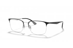 Ray-Ban RX6421 2997 Black On Silver DEMO LENS
