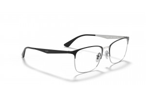 Ray-Ban RX6421 2997 Black On Silver DEMO LENS