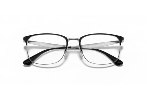 Ray-Ban RX6421 2997 Black On Silver DEMO LENS