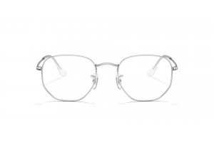 Ray-Ban RX6448 2501 hexagonális ezüst keret