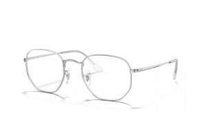 Ray-Ban RX6448 2501 hexagonális ezüst keret