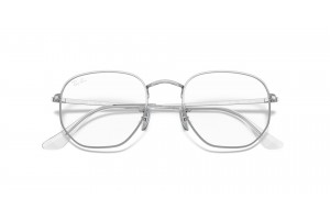 Ray-Ban RX6448 2501 hexagonális ezüst keret