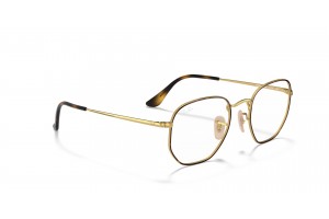 Ray-Ban RX6448 Hexagonális Havana On Gold