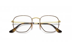 Ray-Ban RX6448 Hexagonális Havana On Gold