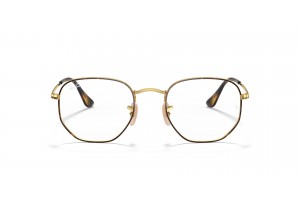 Ray-Ban RX6448 Hexagonális Havana On Gold
