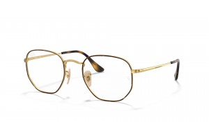 Ray-Ban RX6448 Hexagonális Havana On Gold