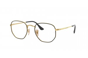 Ray-Ban RX6448 Hexagonal – fekete/arany (demo)