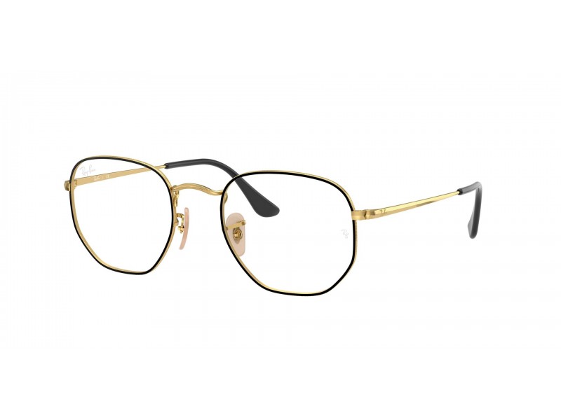 Ray-Ban RX6448 Hexagonal – fekete/arany (demo)