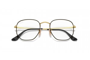 Ray-Ban RX6448 Hexagonal – fekete/arany (demo)