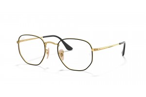 Ray-Ban RX6448 Hexagonal – fekete/arany (demo)
