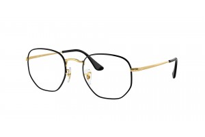 Ray-Ban RX6448 Hexagon fekete/arany - demo lencse
