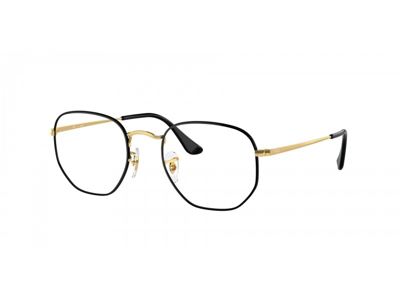 Ray-Ban RX6448 Hexagon fekete/arany - demo lencse