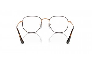 Ray-Ban RX6448 HEXAGONAL Havana on Rose Gold