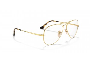 Ray-Ban RX6489 2500 Aviator Arista Gold - demo lencse