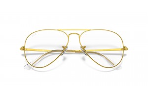 Ray-Ban RX6489 Aviator Gold demo lencse