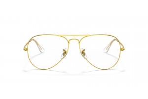 Ray-Ban RX6489 Aviator Gold demo lencse