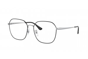 Ray-Ban RX6490D 2983 Black On Silver Demo Lens szemüveg