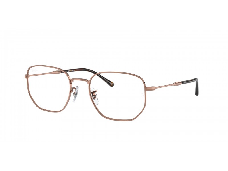 Ray-Ban RX6496 3094 Rose Gold DEMO LENS