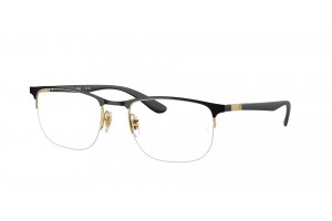 Ray-Ban RX6513 2890 Black On Gold DEMO LENS szemüveg