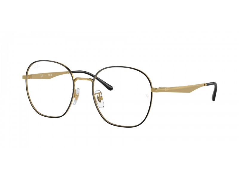 Ray-Ban RX6515D 2991 Black On Gold - demó lencse
