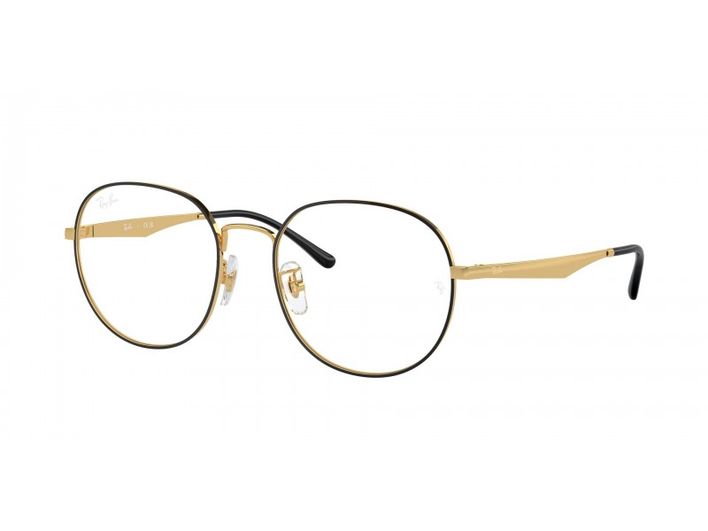 Ray-Ban RX6517D 2991 Black On Gold - DEMO LENS