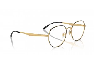 Ray-Ban RX6517D 2991 Black On Gold - DEMO LENS