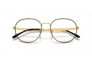 Ray-Ban RX6517D 2991 Black On Gold - DEMO LENS