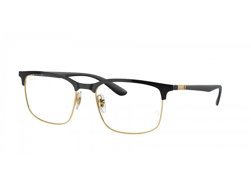 Ray-Ban RX6518 2890 Black On Gold - DEMO LENS