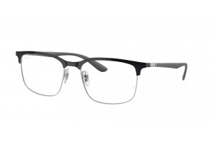 Ray-Ban RX6518 3163 Black On Silver DEMO LENS szemüveg