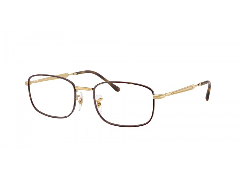Ray-Ban RX6533 Havana Arista Gold demo lencse