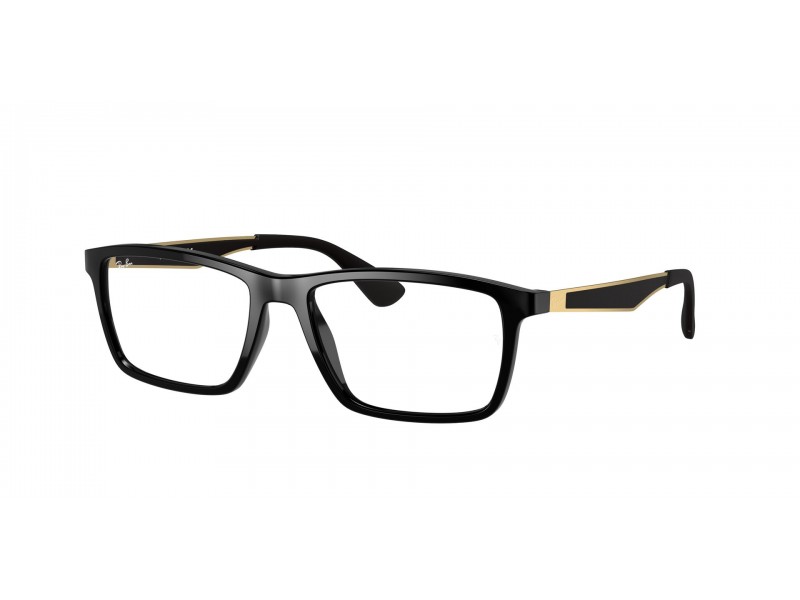 Ray-Ban RX7056 5644 fekete szemüveg (demo lencse)