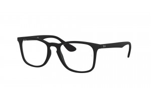 Ray-Ban RX7074 Rubber Black - DEMO LENS