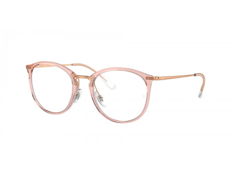 Ray-Ban RX7140 8335 – átlátszó rózsaszín keret