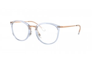 Ray-Ban RX7140 8336 Transparent Light Blue Demo Lens szemüveg