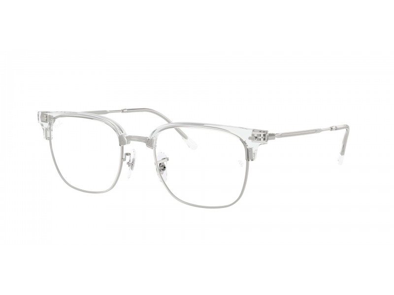 Ray-Ban RX7216 Clubmaster - transparent/ezüst demo lencse